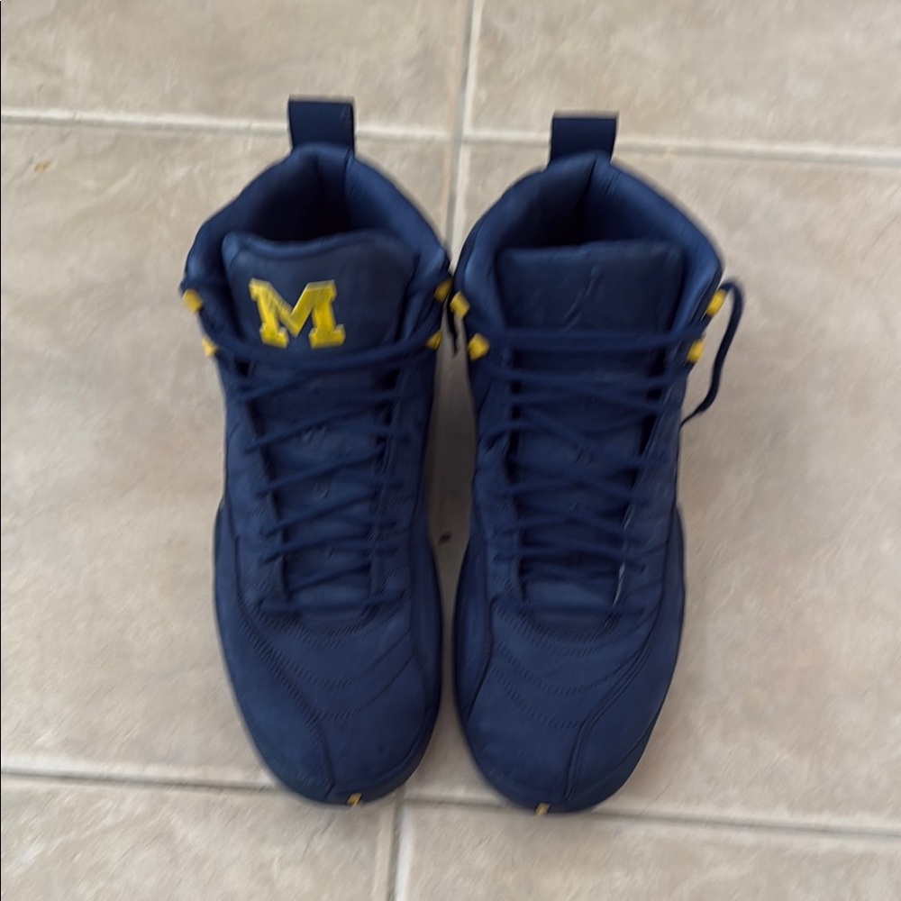 Blue Sneakers with Yellow Interior